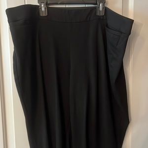 Black Ponte Knit Bootcut Pants EUC